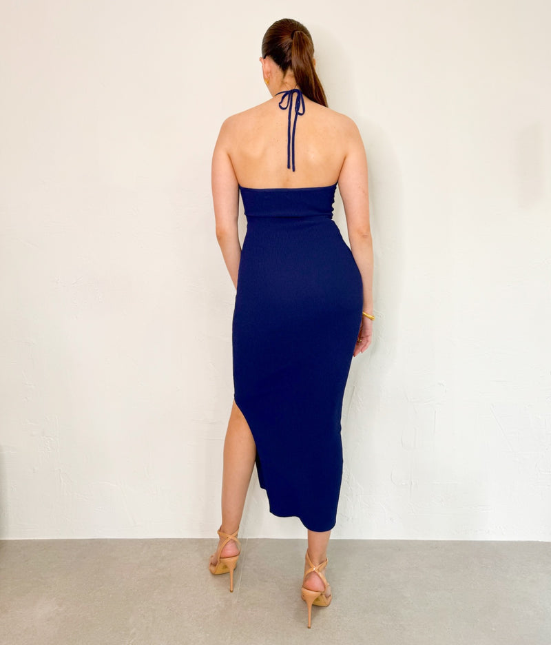 Leah Dress in Navy