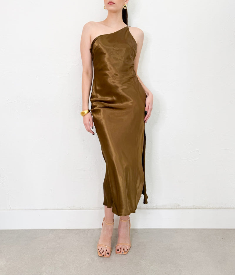 Ava Dress in Khaki
