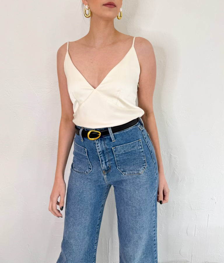 Rae Top in Ivory