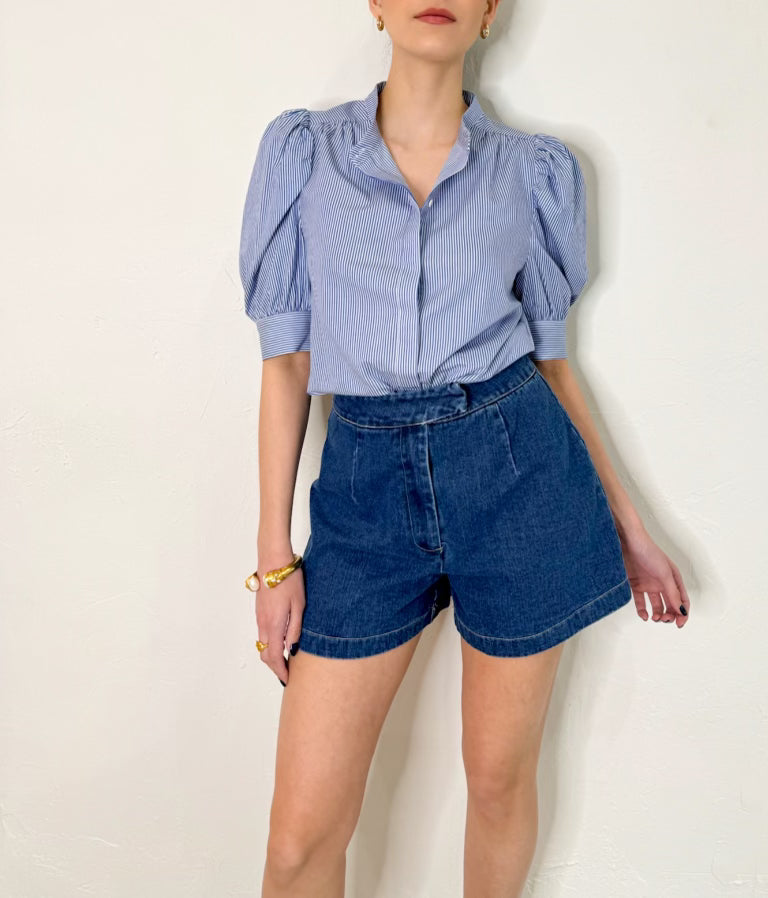 Sammi Top in Blue/white