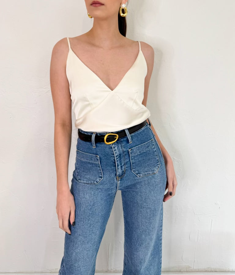 Rae Top in Ivory