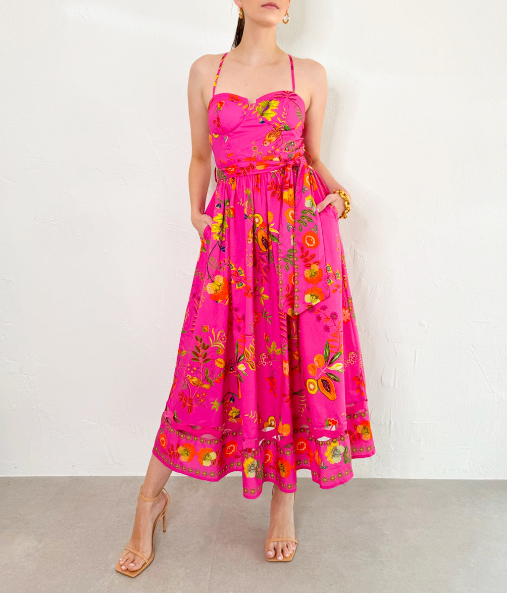 Janet Dress in Hot Pink