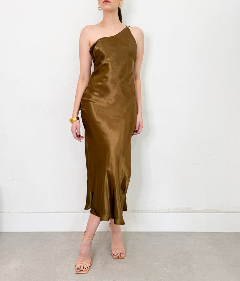 Ava Dress in Khaki