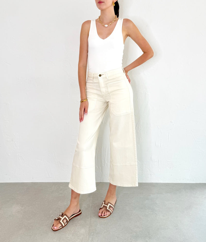 Lily Jeans in Off White