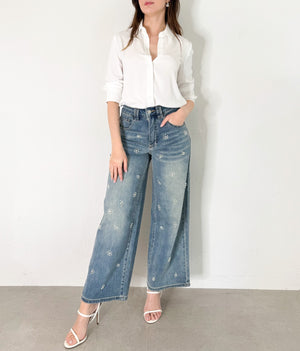 Lulu Denim with Bead Trim