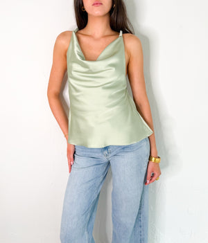 Veronica Top in Sage
