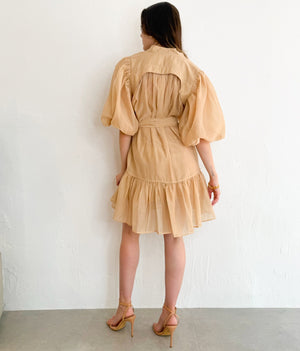 Tova Dress in Beige