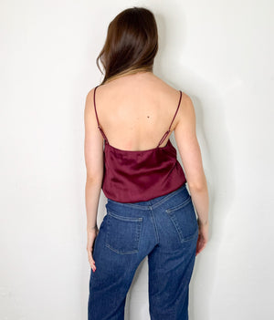 Rosalie Top in Wine