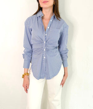 Jess Top in Blue/White