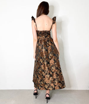 Ivonne Dress in Antique Brown