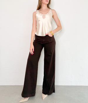 Dayana Jeans in Dark Brown