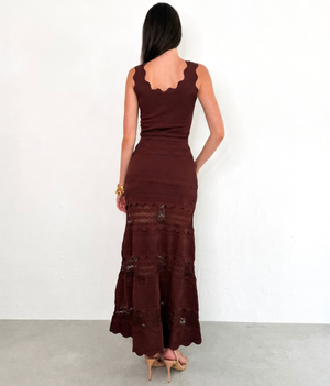 Peyton Dress in Brown