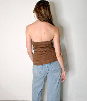 Lilia Top in Brown