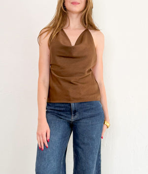 Lila Top in Brown