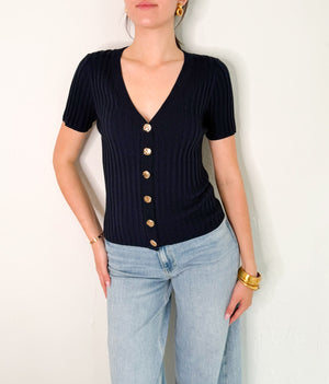 Amari Top in Navy