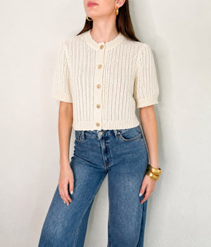 Blair Top in Cream