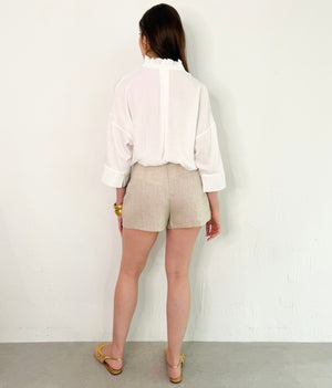 Adrianne Shorts in Beige