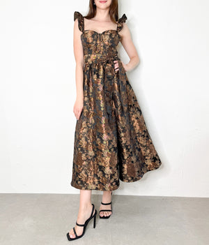 Ivonne Dress in Antique Brown