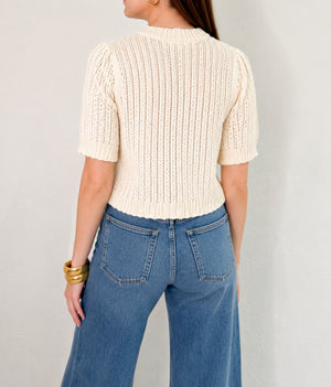 Blair Top in Cream