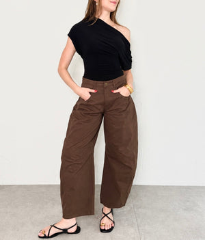 Rue Pants in Dark Truffle