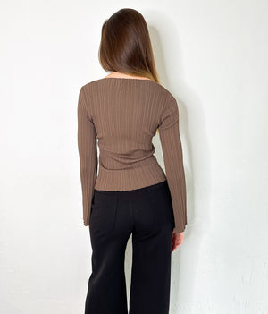 Stacia Top in Chocolate