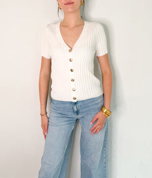 Amari Top in Ivory