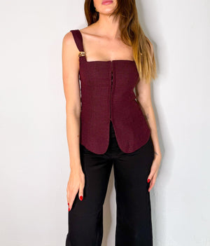 Olivia Top in Plum