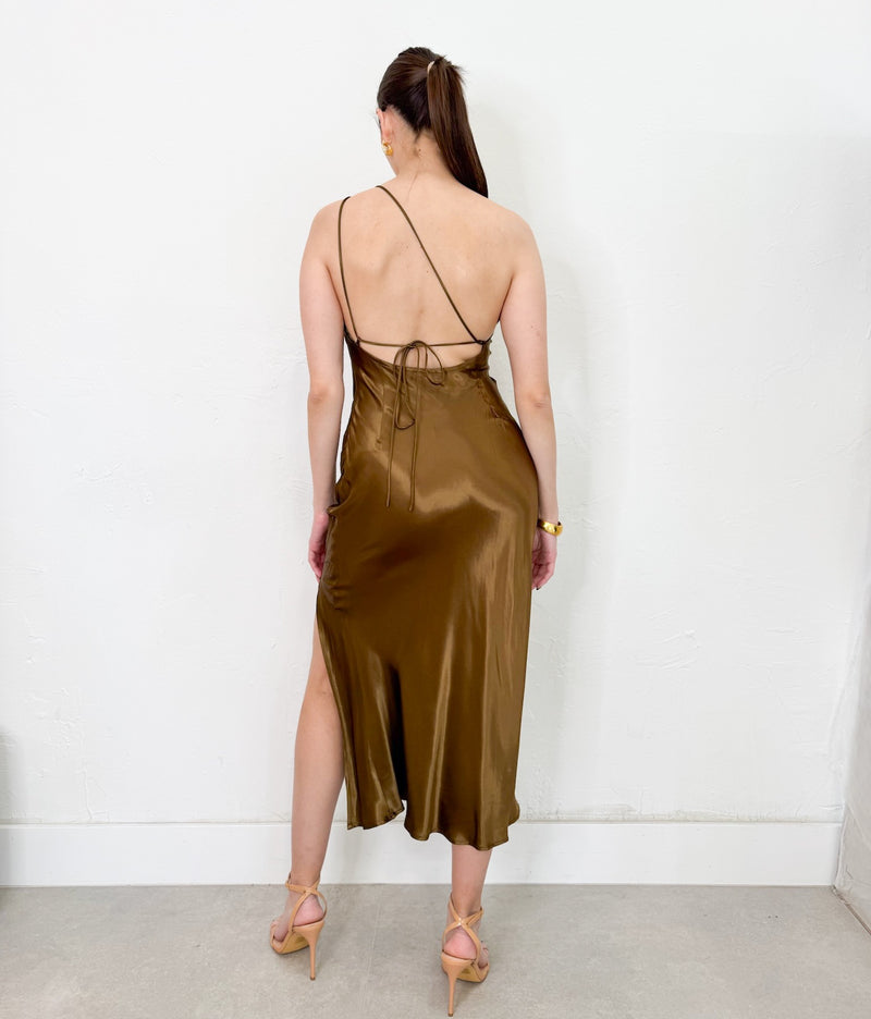 Ava Dress in Khaki