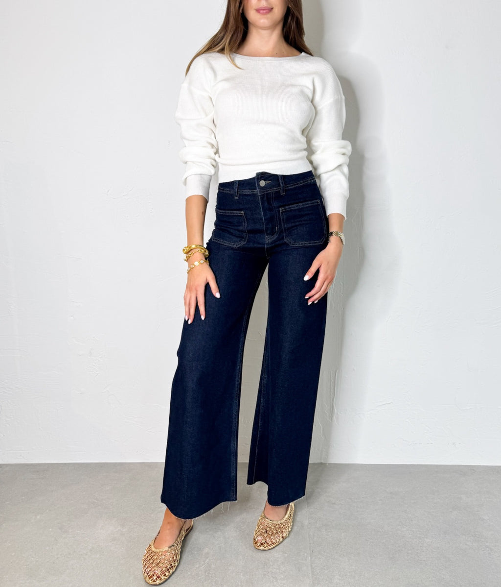 Iris Pants in Dark Blue