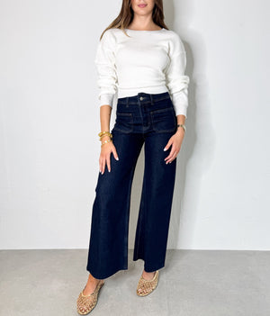 Iris Pants in Dark Blue