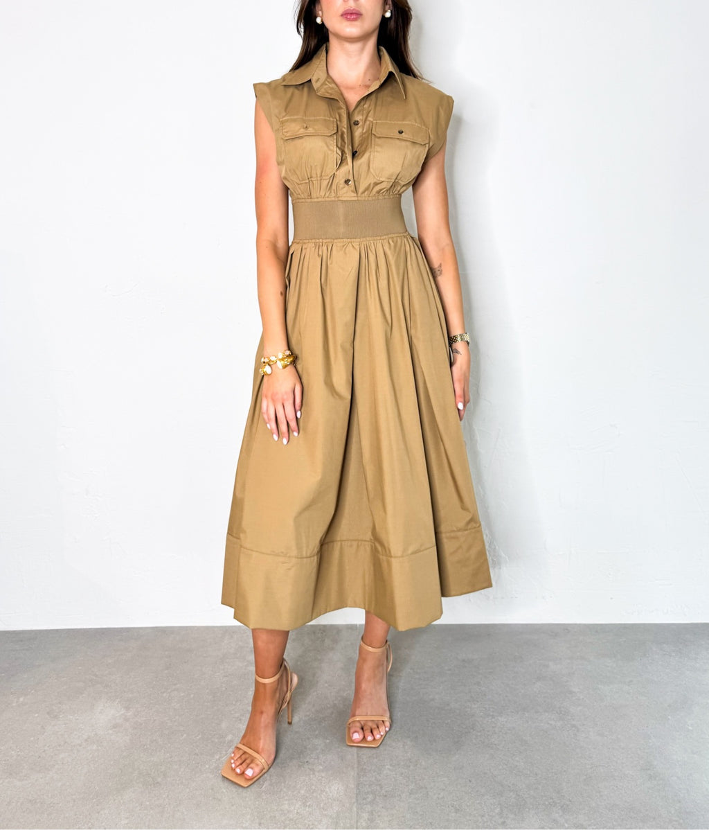 Vera Dress in Latte
