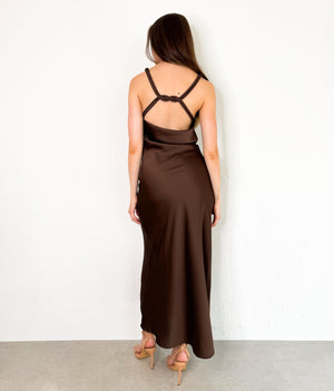 Vienna Dress in Brown