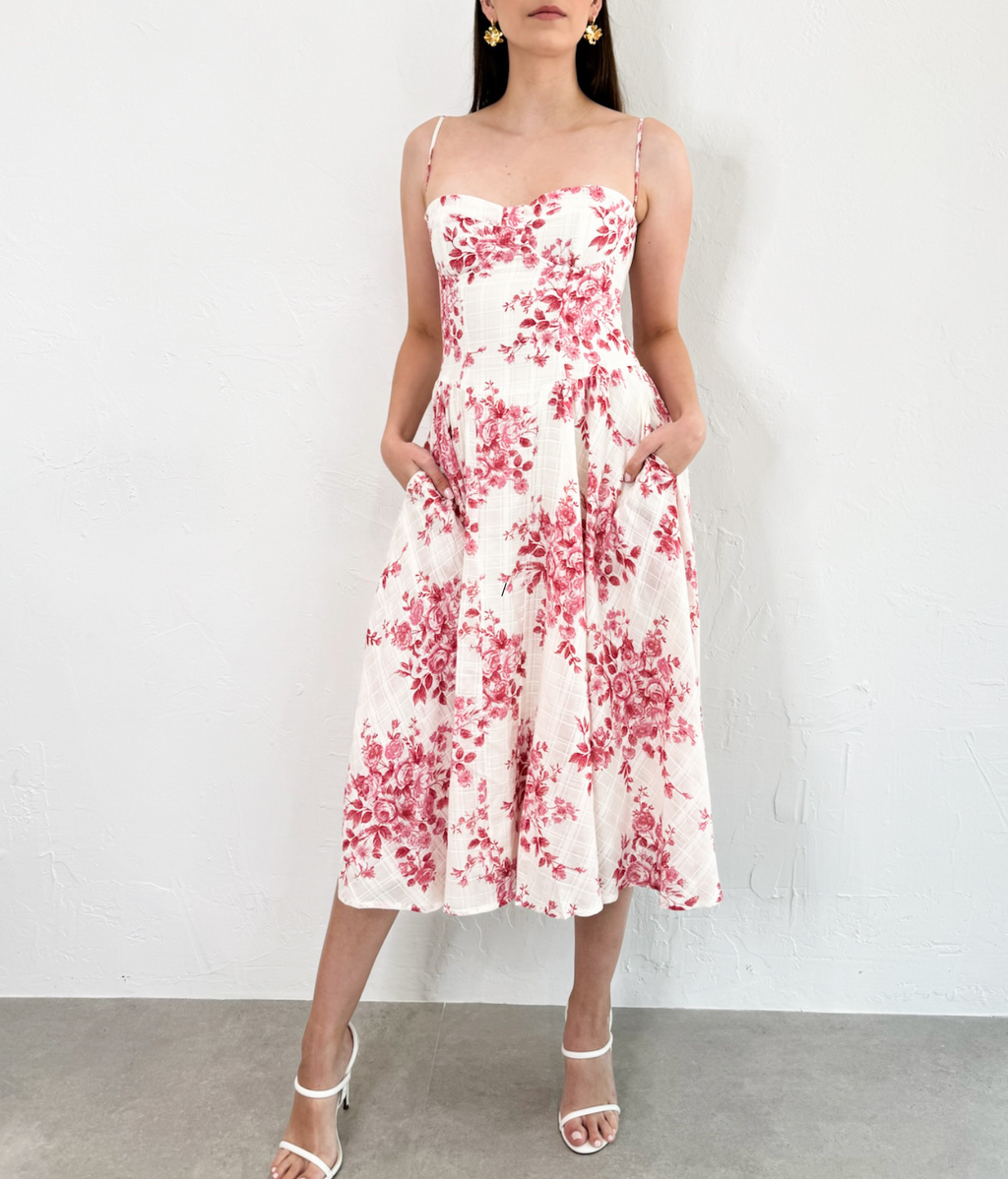 Riley Dress in Wine