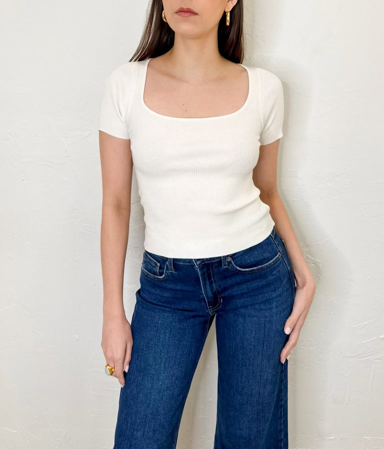 Ellie Top in Ivory
