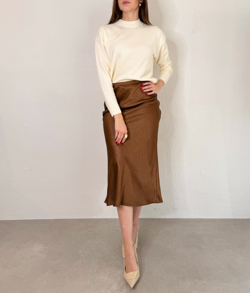 Ivy Skirt in Brown