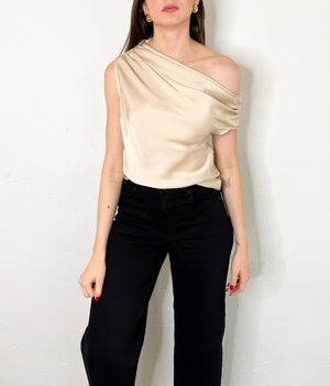 Dasha Top in Champagne