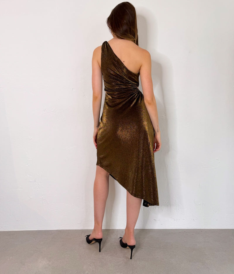 Matson Dress in Black/Gold