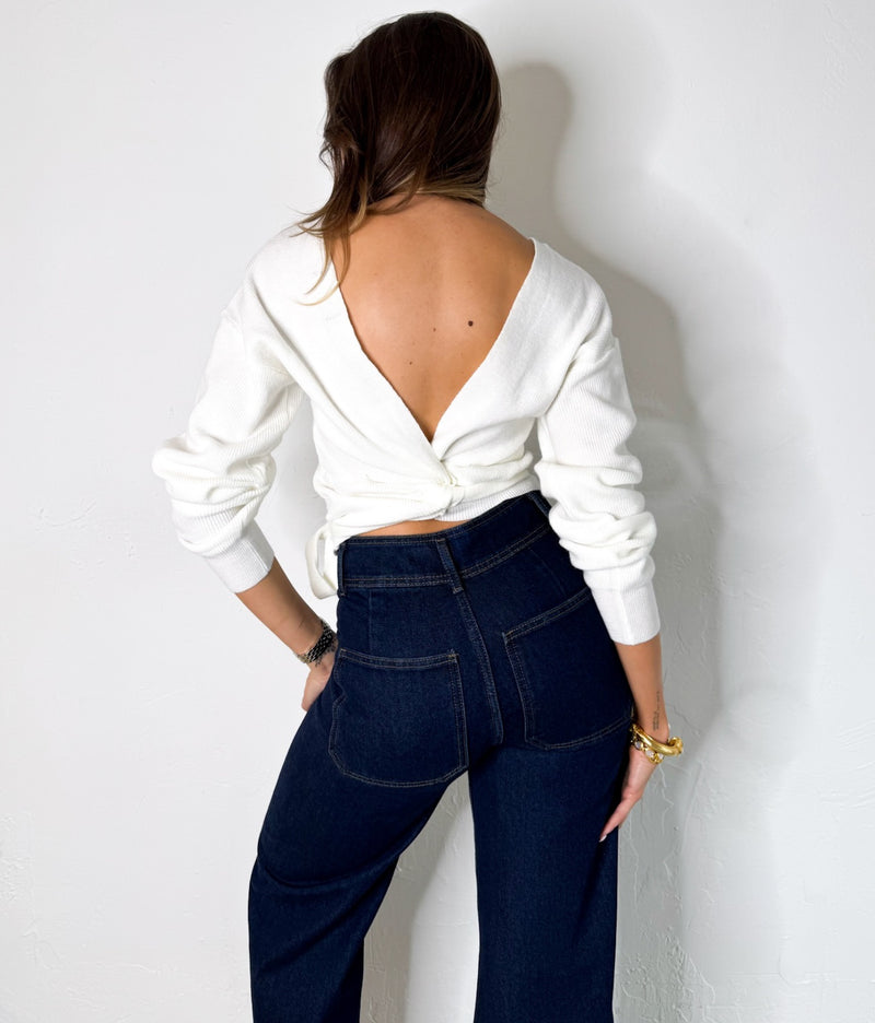 Ruby Top in Ivory