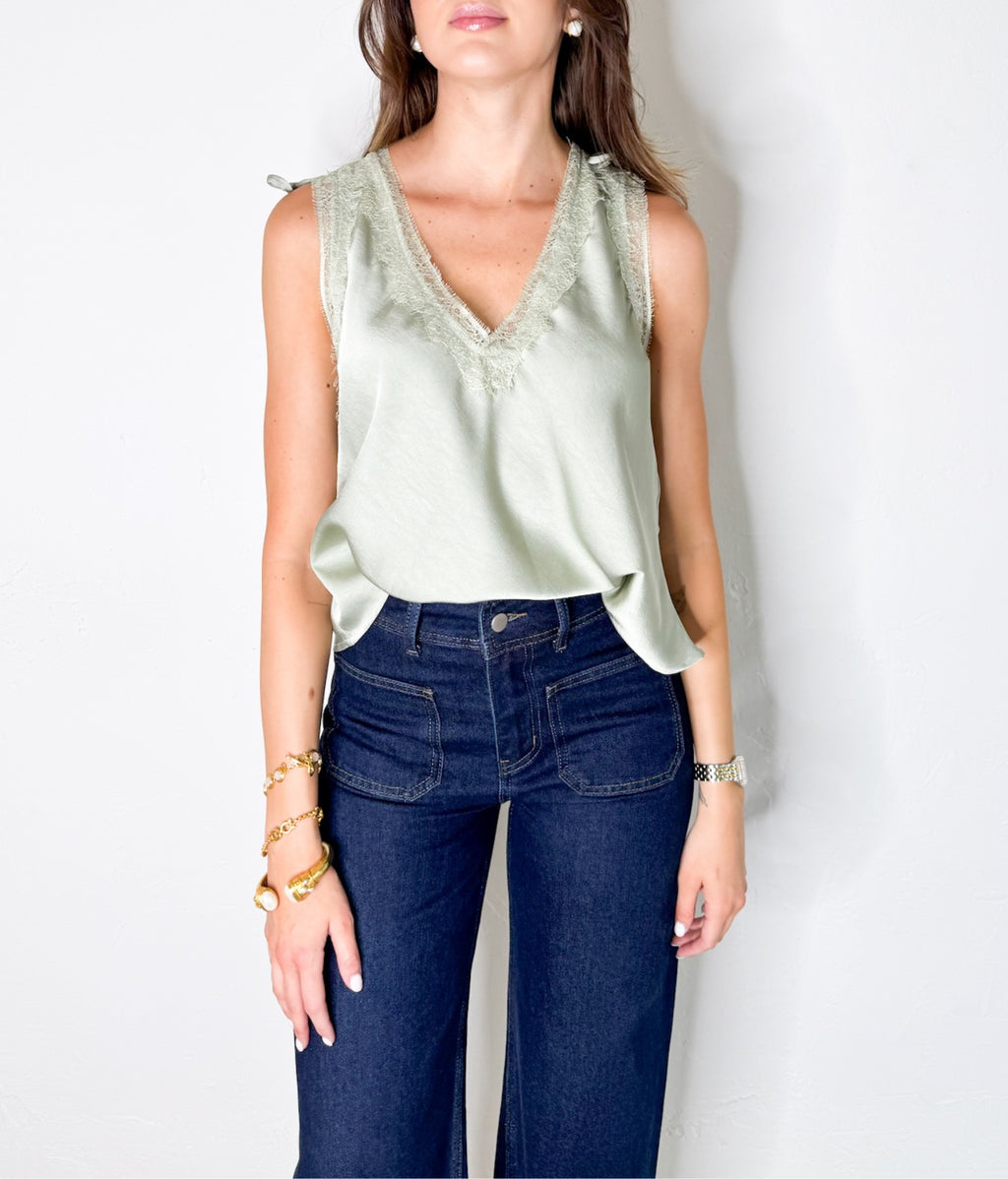 Amelia Top in Sage