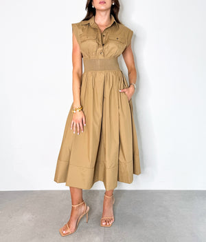 Vera Dress in Latte