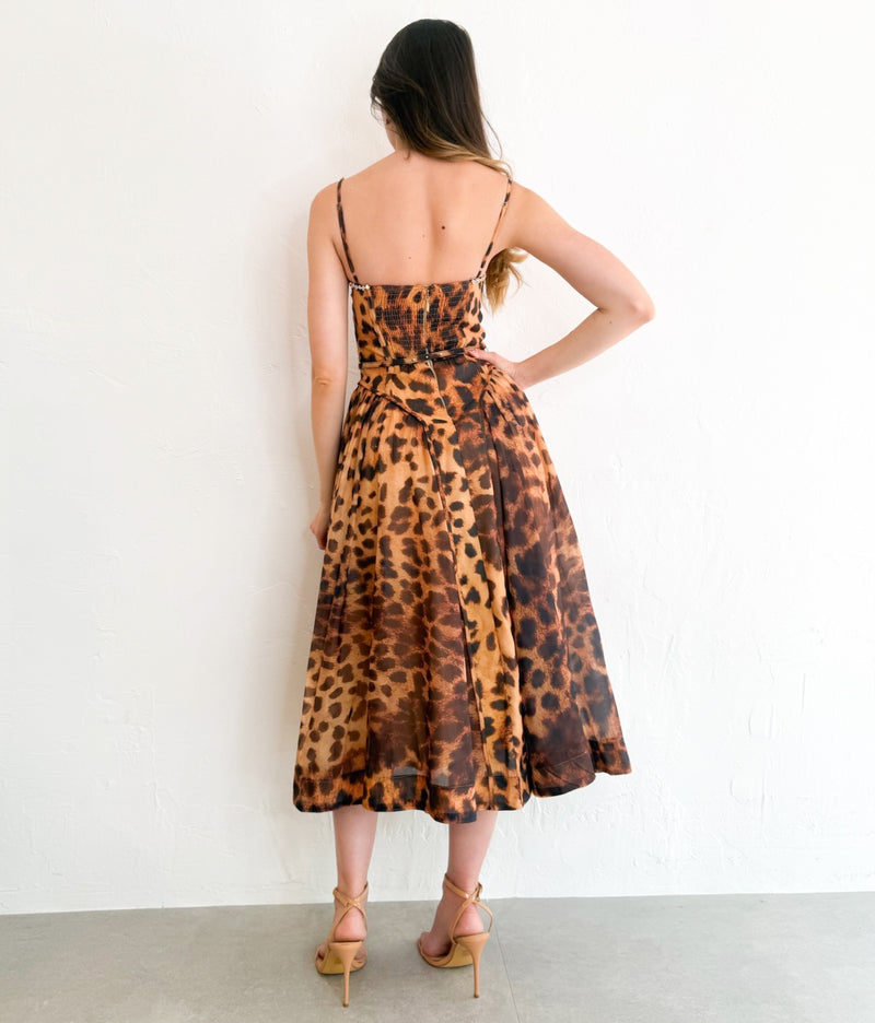 Kathy Dress in Leapord