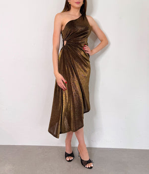 Matson Dress in Black/Gold
