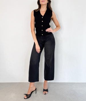 Enzo Barrel Jeans in Black