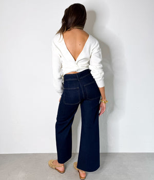 Iris Pants in Dark Blue