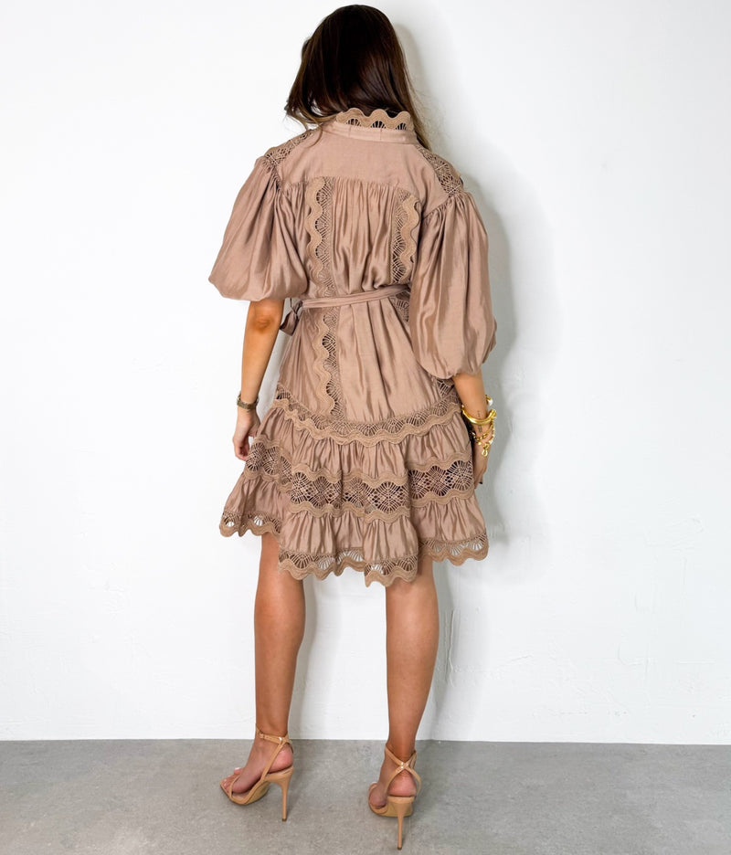 Helena Dress in Brown
