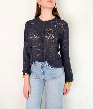 Liv Cardigan in Denim Navy