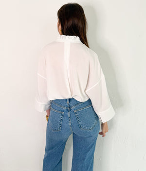 Heather Top in White