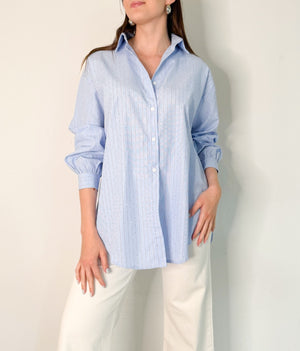 Alison Blue Striped Shirt