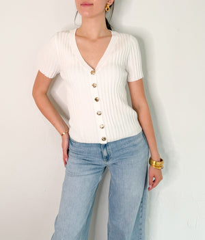 Amari Top in Ivory
