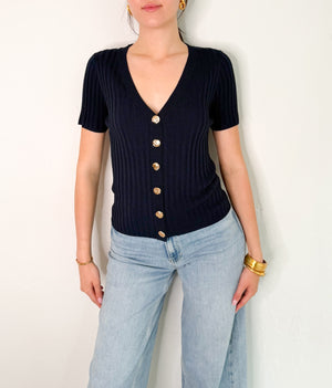 Amari Top in Navy